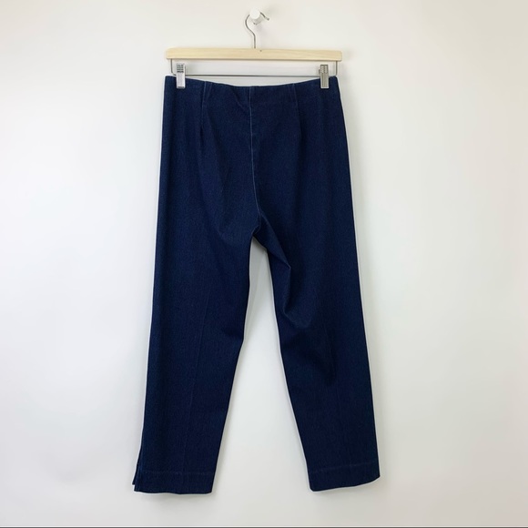 NWT Lior Paris Sidney Capri Pant Size 4 Dark Denim - Picture 5 of 11